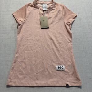 Nike  Dri-FIT  Ace Golf Polo Shirt Women Sz XS Pink Brand New